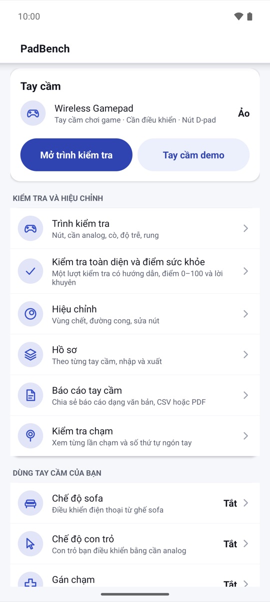 Kết nối, nhấn nút,